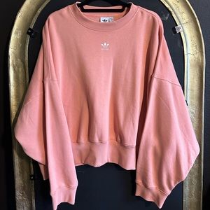 Adidas Salmon Cropped Crewneck- NEW